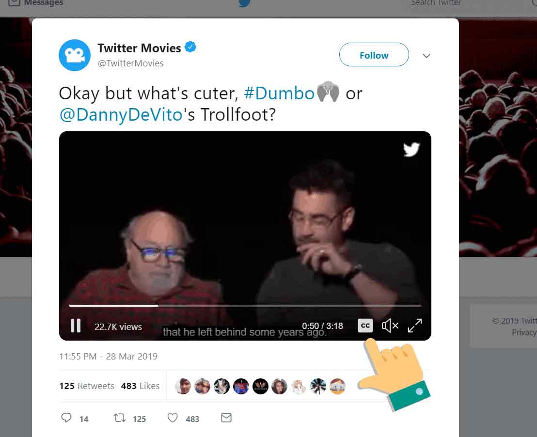 Twitter Altyazılı Kullanma